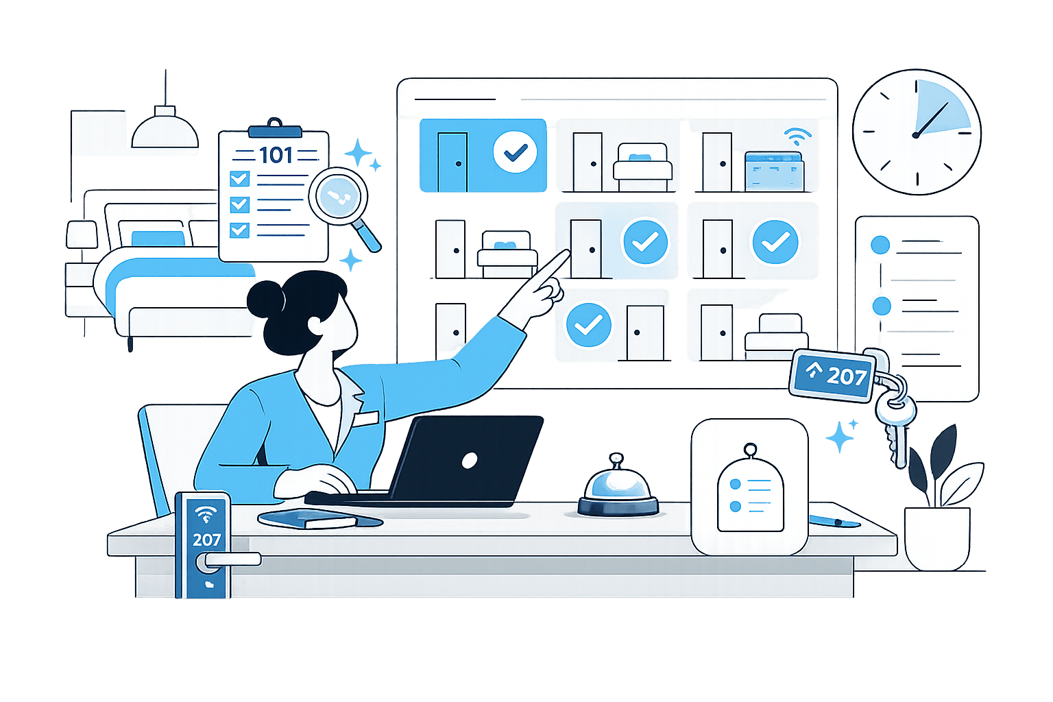 Software per la gestione operativa negli hotel, resort e case vacanza con housekeeping, manutenzioni e monitoraggio attività - Hoida Hospitality