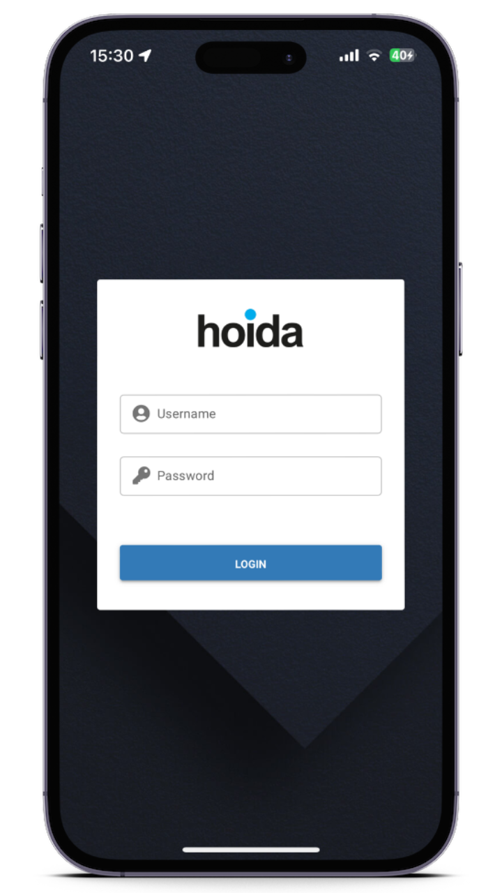 hoida-login-screen