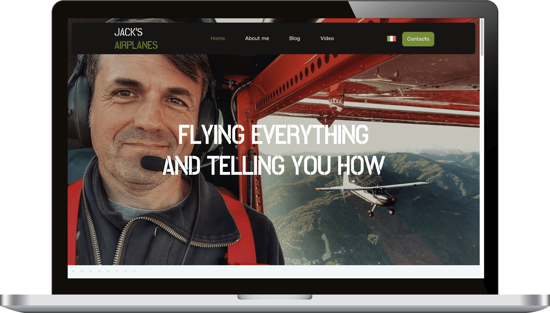 sito web jacks airplanes desktop