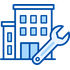 Icona manutenzione edifici per servizi di Facility Management con Hoida