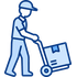 Icona servizi ausiliari per portierato, facchinaggio e logistica interna